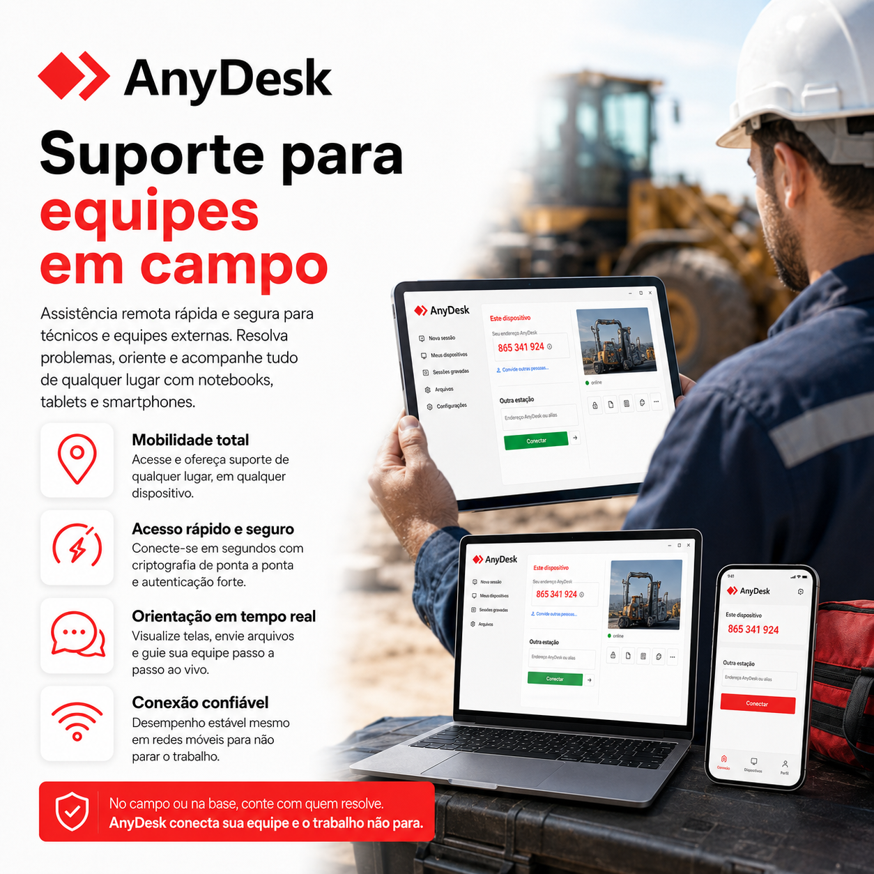 Ilustração relacionada a Central de orientações práticas sobre AnyDesk
